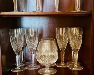 Waterford “Colleen” stemware. Brandy snifters, Ballloon Wine, Champagne flutes, and more