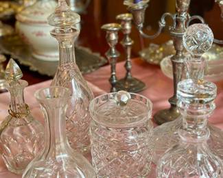 Large collection of glassware