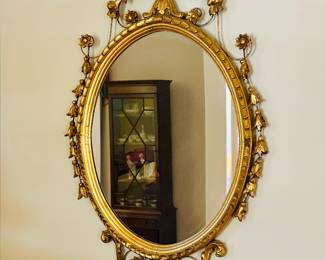 Rococo style oval lamp