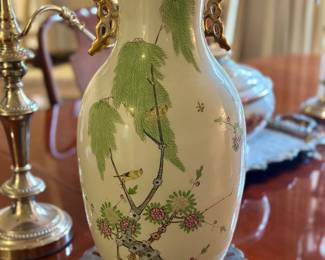 Tall Famille Rose Vase