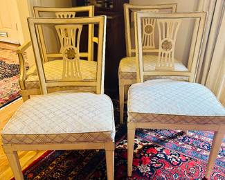 Denison Mfg Co / Set of 6 chairs. 5 side chairs, 1 armchair (not shown)