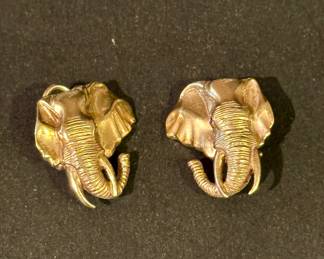 Gold earrings