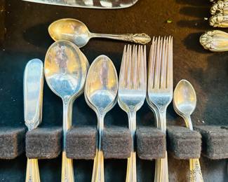 Gorham "Chantilly" Silver Service and Wm Rogers "Bridal Veil" (not shown)