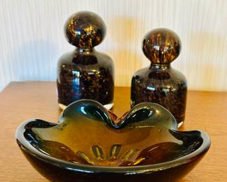 Murano Veneziano Tortoiseshell Italian Glass Weights