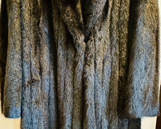Full length fur coat