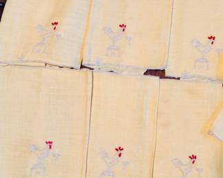 Embroidered napkins