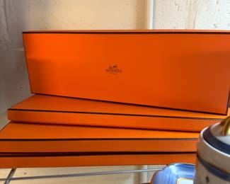 Empty Hermes boxes