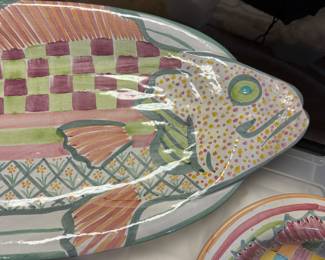 Vintage MacKenzie-Childs Fish Dishes