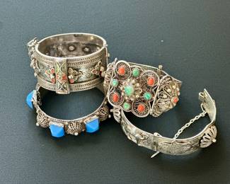 Tribal cuffs and bracelets