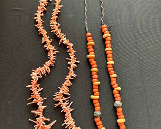 Coral necklaces