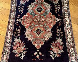 Handwoven silk rug