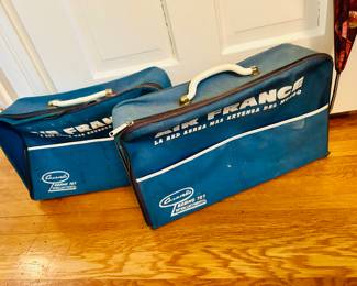 Vintage Air France carry on bags