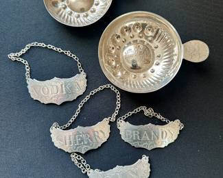 Steiff pewter liquor labels