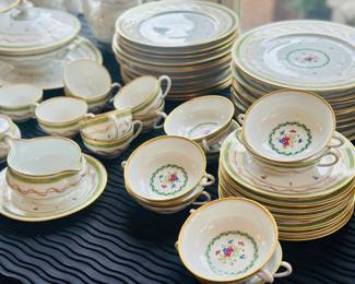 Haviland Limoges Vieux Paris Vert dinnerware