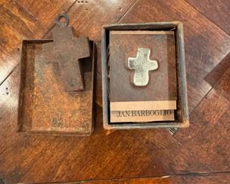 Jan Barboglio cross (also have other pieces from her)