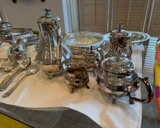Reed and Barton and Sheffield silver plate