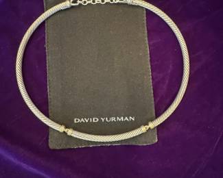David Yurman Sterling and 14K necklace