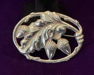 Sterling silver brooch