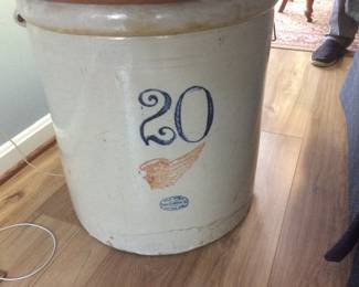 20 Gallon Red Wing Stoneware Crock