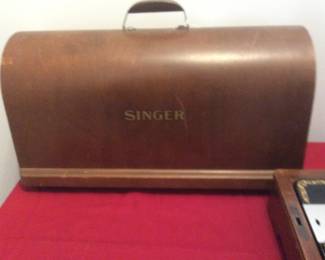Singer Bentwood Sewing Machine and Case