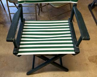 wood folding director's chair
