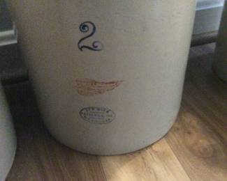 2 Gallon Red Wing Crock