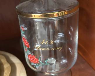 40th anniversary Glass w/top