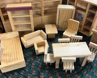 Vintage Wood Doll Furniture