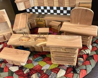 Vintage Wood Doll Furniture