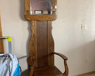 Antique entry way chair 