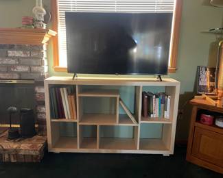 Bookcase and TVs 