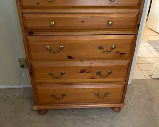 5 Dresser Drawer Pine