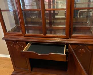 Formal China Cabinet with Glass inserts 