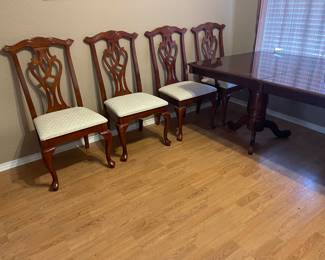 Chairs with the Dining Room Table