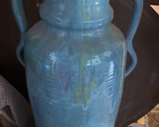 MASSIVE NC POTTERY FLOOR VASE, ATTRIBUTED TO JB COLE, c.  1935
36"