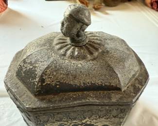 LEAD TEA CADDY, DUTCH OR ENGLISH, c. 1780