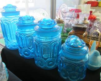 Vintage Moon and Star Canisters