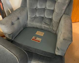 Vintage blue arm chair