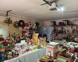 Looking into the garage