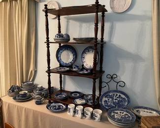 Flow Blue from late 1800's and Japan Blue Willow