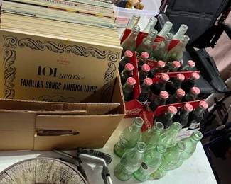 Vintage LPs, vintage coke