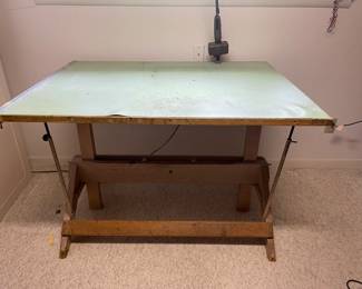 Vintage drafting table used by Dale for his art work