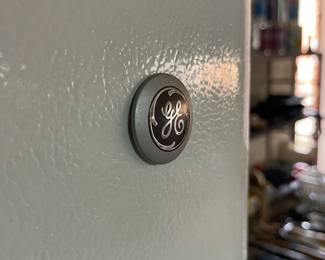GE button on the freezer