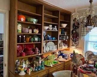 Glassware in the breakfast nook