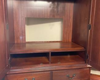 Inside the Entertainment/Storage cabinet