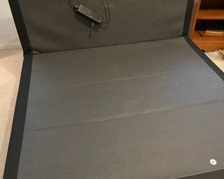 Showing the mechanical bed frame