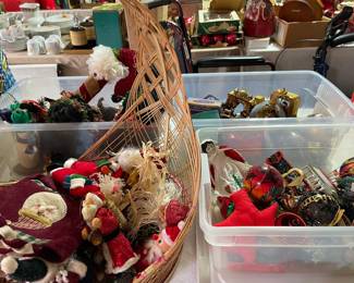 Lots of vintage ornaments