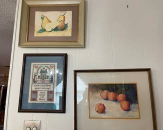 Art pieces by Doris and Dale