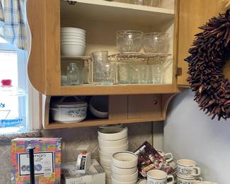 Vintage glass, Temper ware by Lenox (Dew Drops) dinner ware