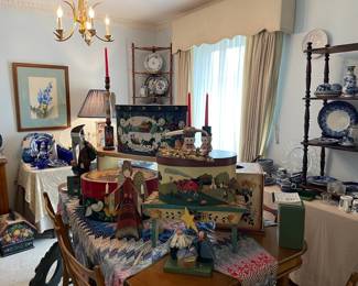 Looking into the formal dining room